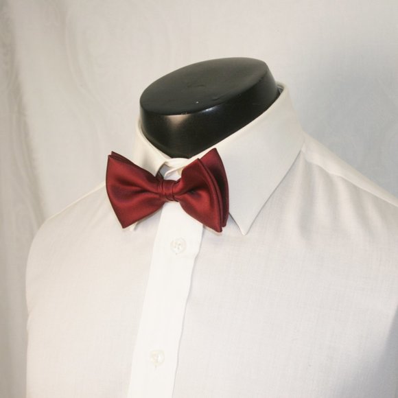 Burgundy Bow Tie and Cumberband Set - Picture 3 of 6